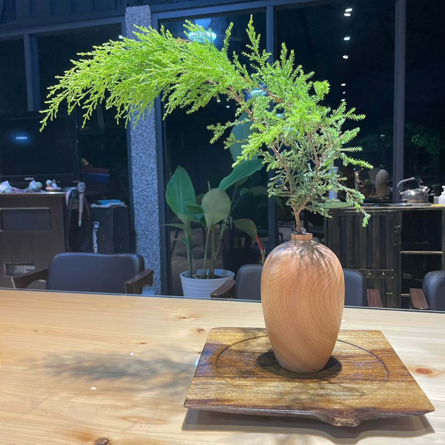台灣紅檜聚寶盆