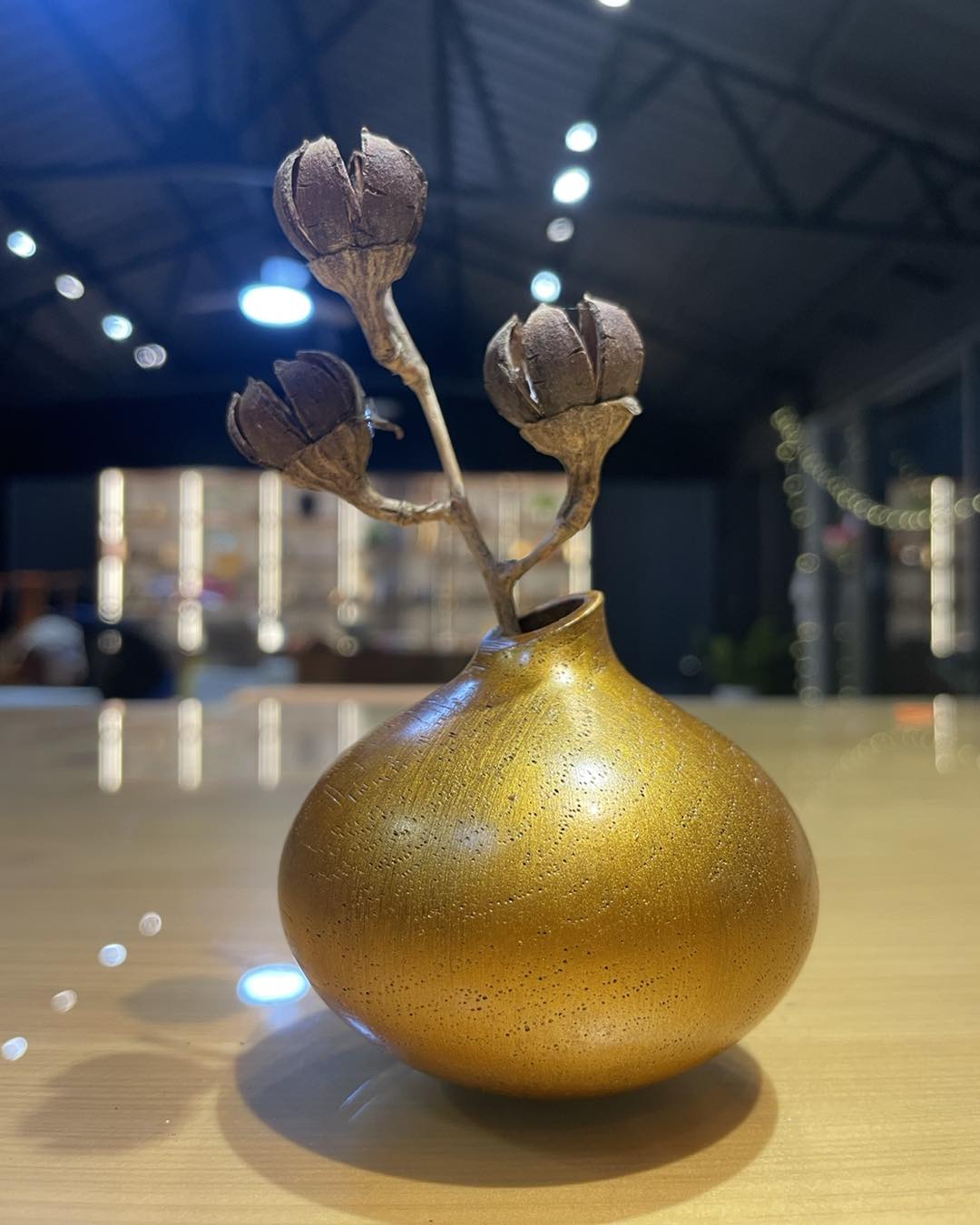 金色小花瓶 巴西花梨